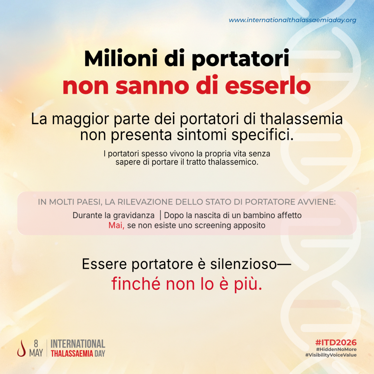 milioni di portatori non sanno di esserlo
